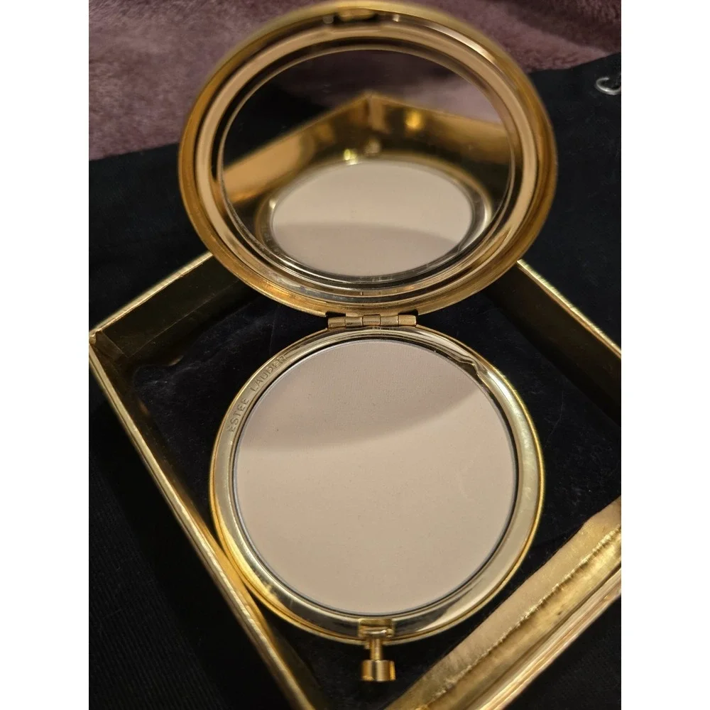 VTG 1996 Estee Lauder Sept. Angel Lucidity‎ Pressed Powder Compact NEW Sapphire